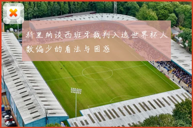 科里纳谈西班牙裁判入选世界杯人数偏少的看法与困惑